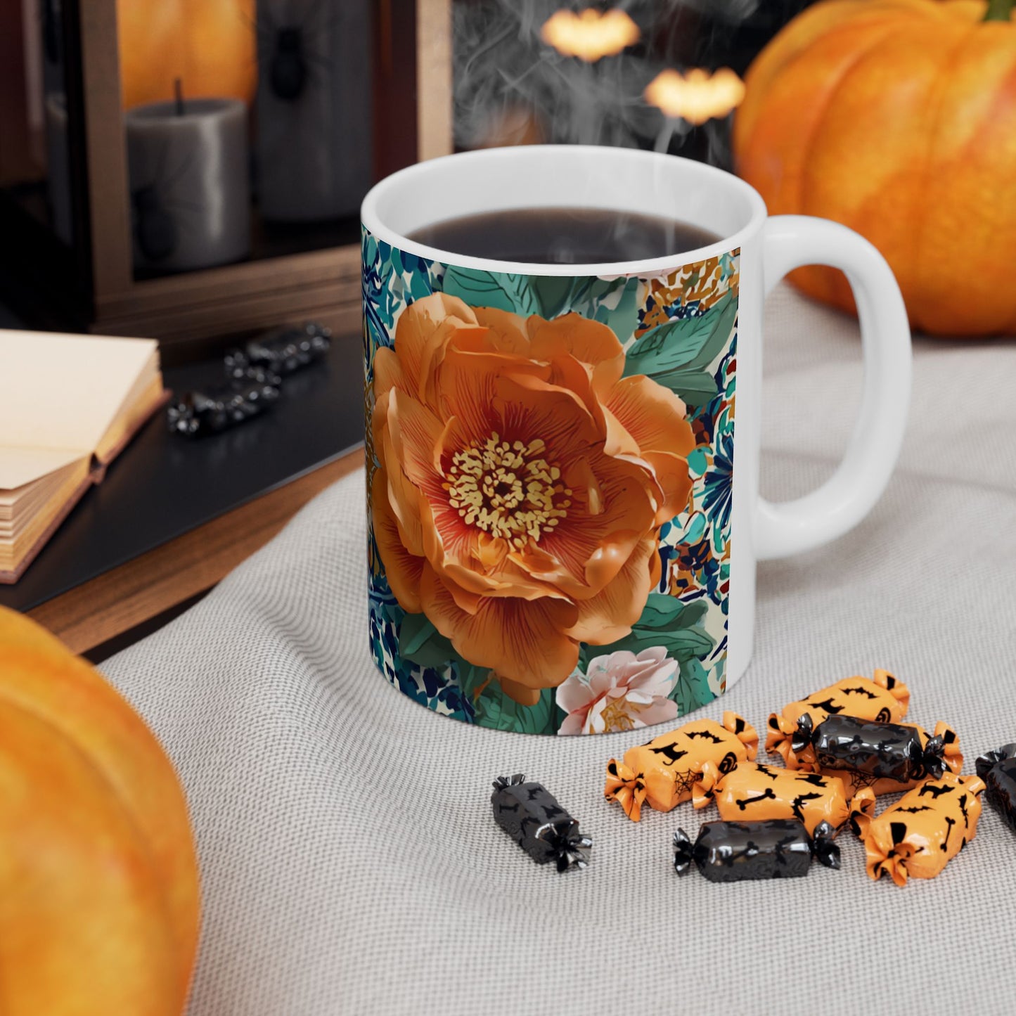 Mug "Jardin de Zellige" – Zellij & Roses | Céramique Premium