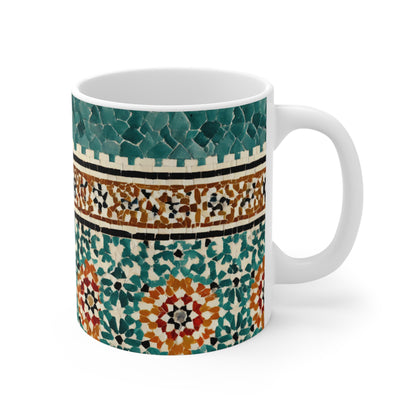 Mug L'Art des Mille Eclats - Design Zellige Artisanal - Ceramique Glossy 11oz