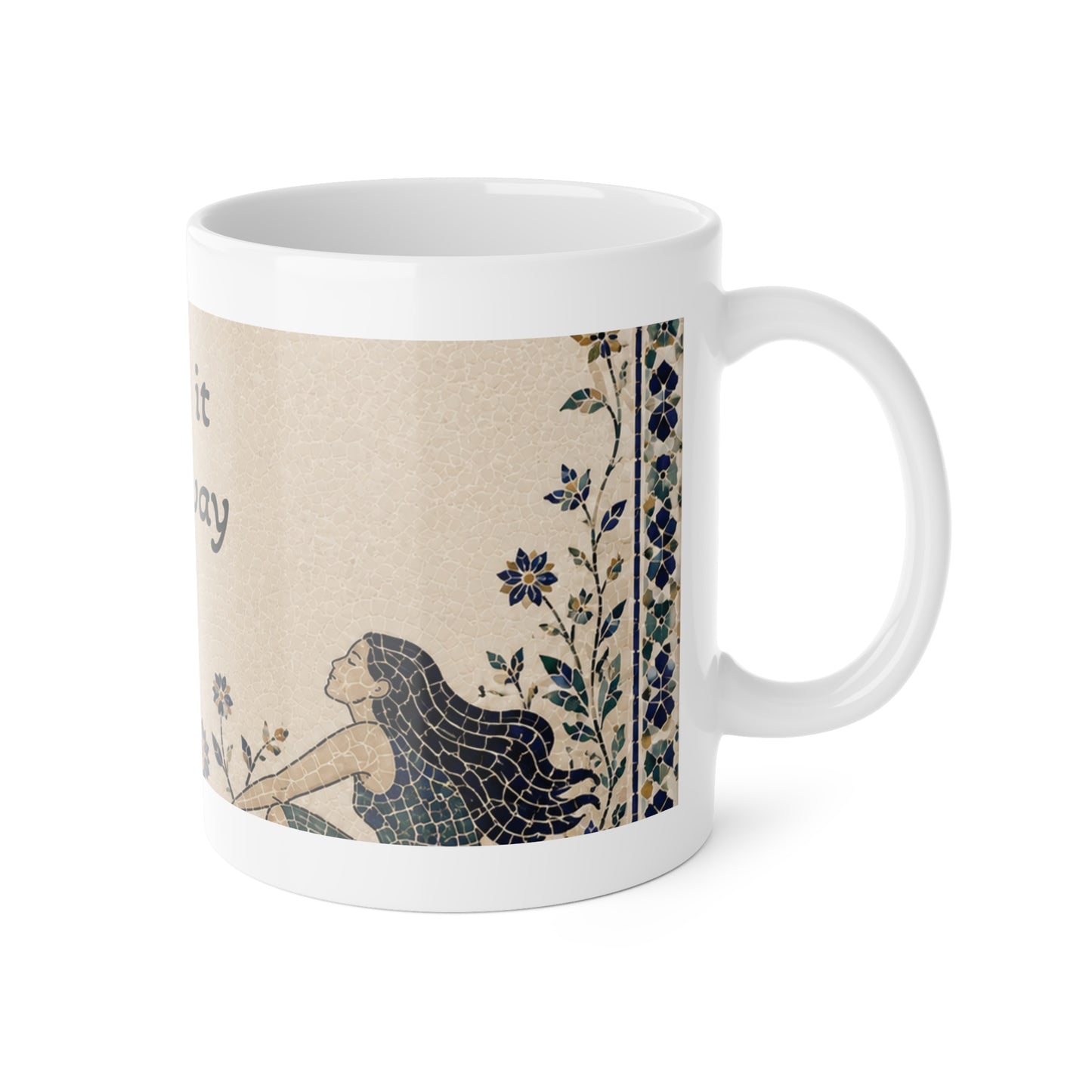 Mug "Floral Vintage" – Design Personnalisable | Céramique Premium 11oz