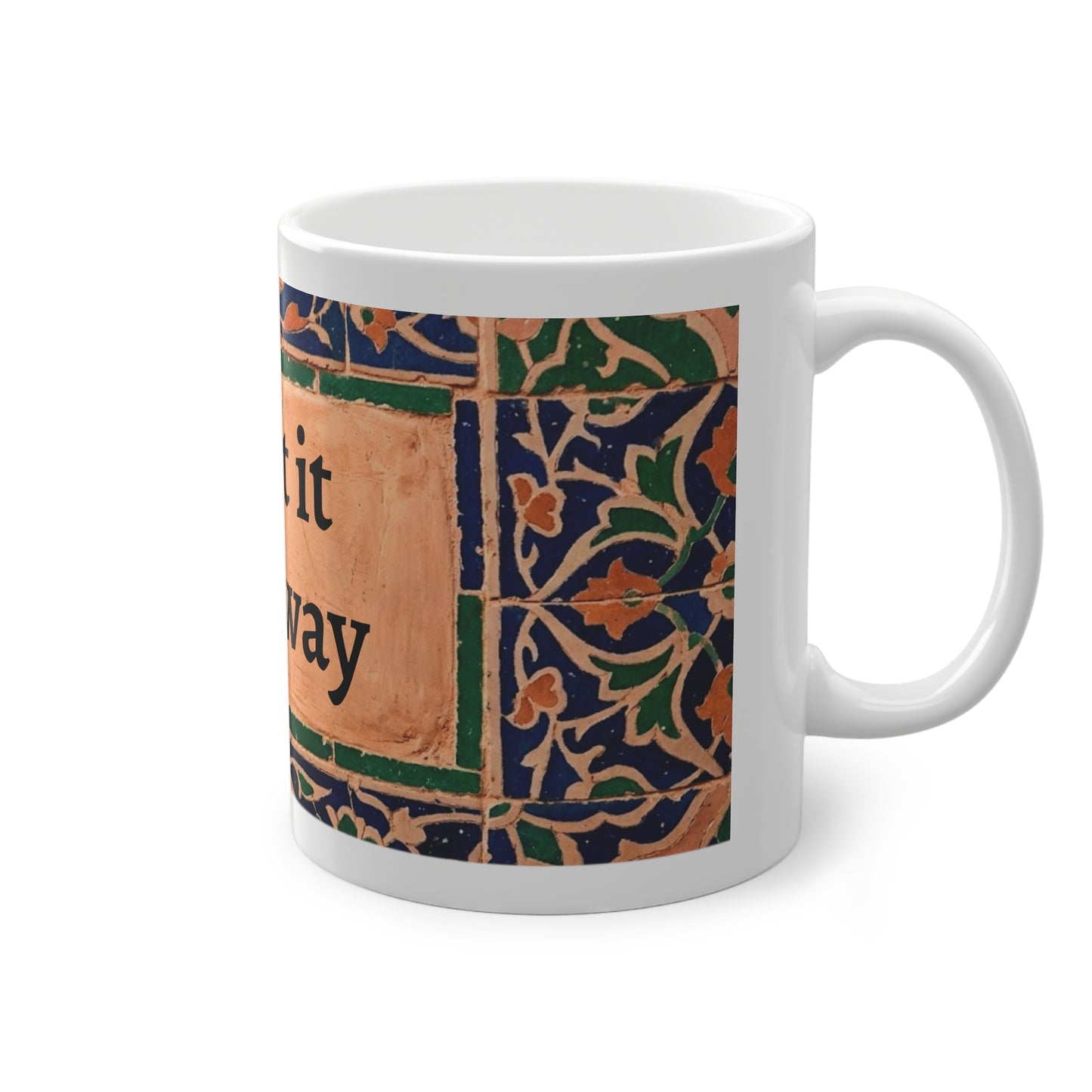Mug Carreaux Vintage Méditerranéens – Design Artisanal | Céramique 11oz