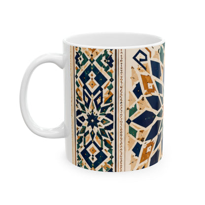 Le matin a une âme — Mug Céramique Zellige Marocain