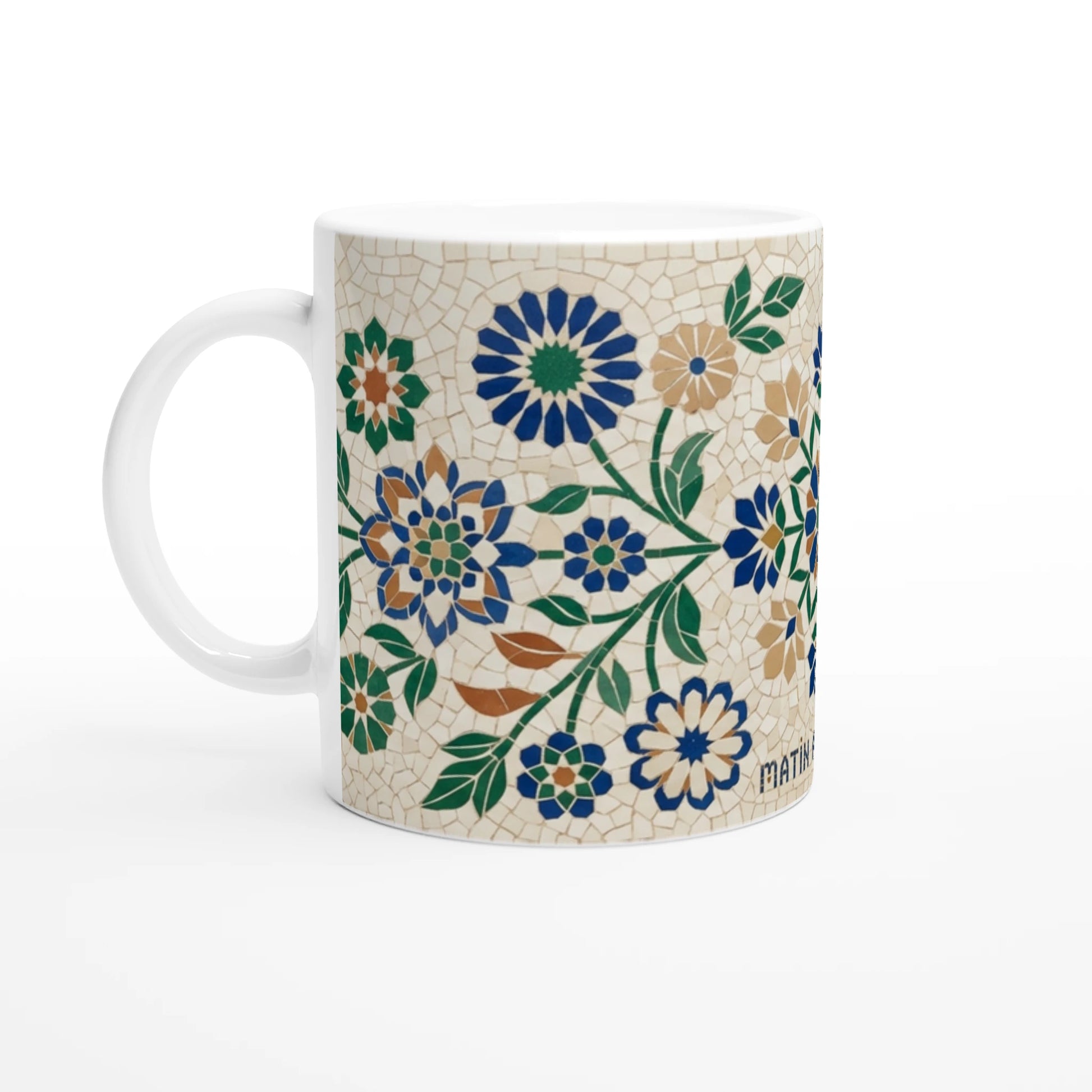 Mug Matin Apaisant design zellij floral 11oz - vue principale - BigMugs