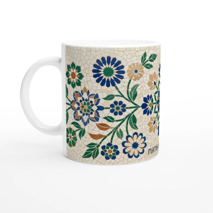 Mug Matin Apaisant design zellij floral 11oz - vue principale - BigMugs