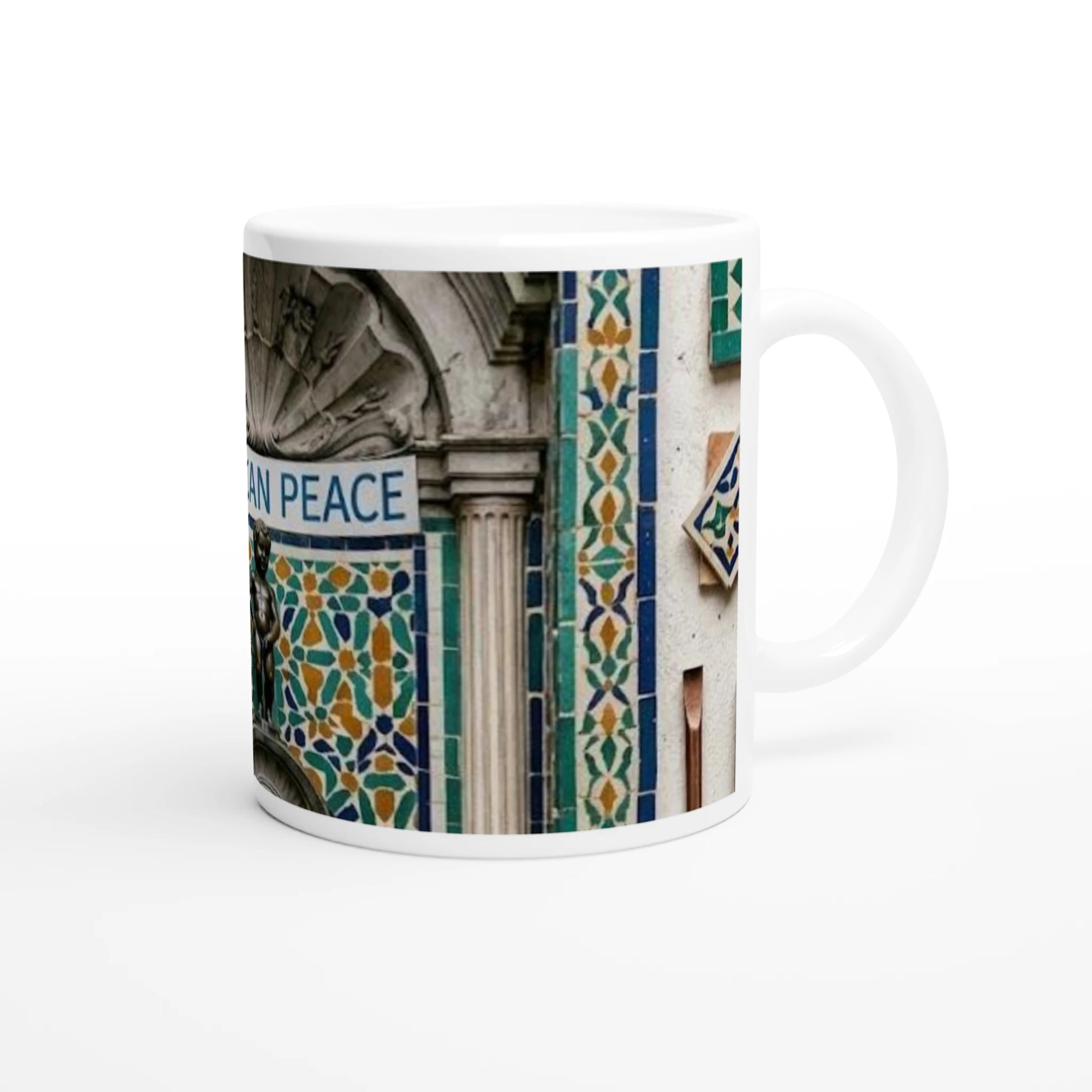 Mug Peace Statement - détail message affirmé - BigMugs