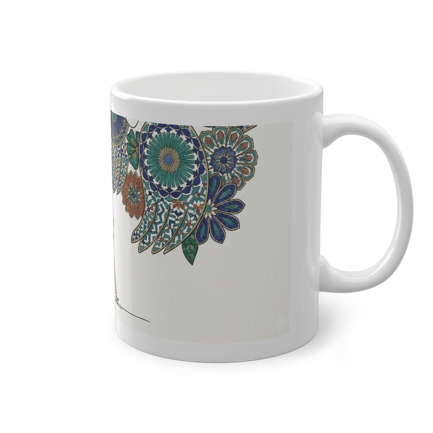 Mug "Marcher Près des Anges" – Illustration Florale | Céramique 11oz