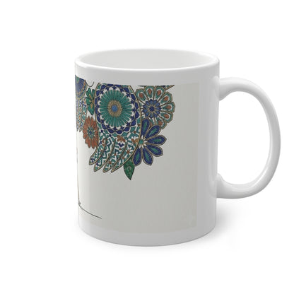 Mug "Marcher Près des Anges" – Illustration Florale | Céramique 11oz