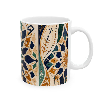 Le matin a une âme — Mug Céramique Zellige Marocain
