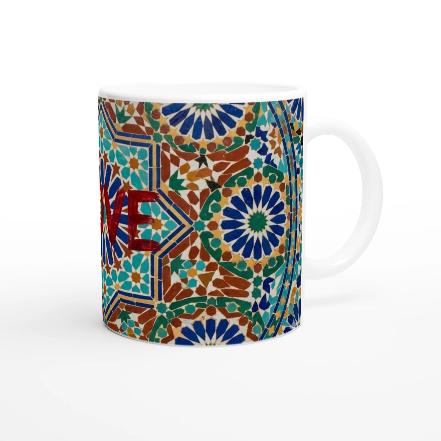 Mug Love zellij - vue de côté - BigMugs
