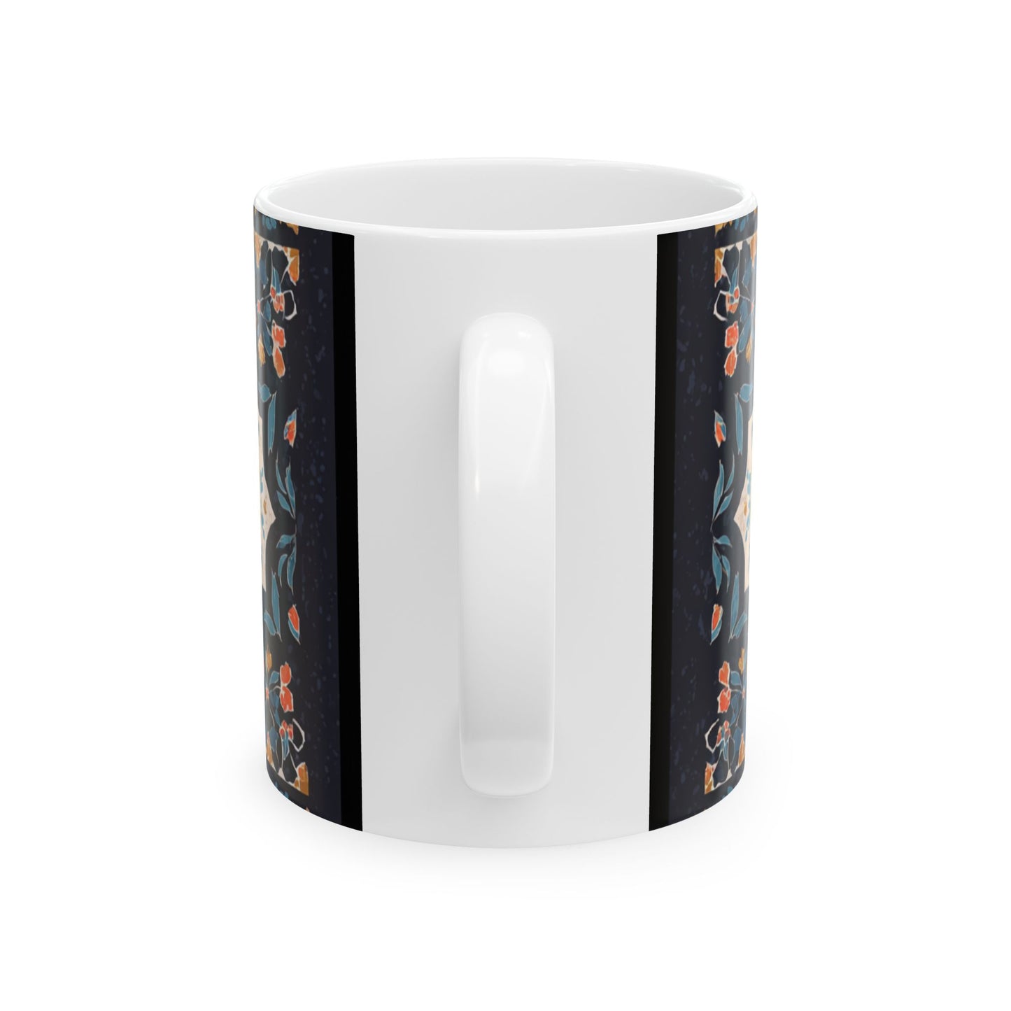 Mug "Mandala Oriental" – Design Zellij Floral | Céramique Premium