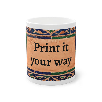 Mug Carreaux Vintage Méditerranéens – Design Artisanal | Céramique 11oz