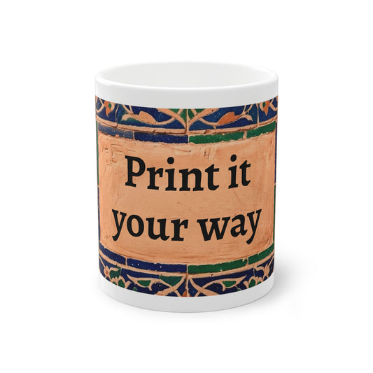 Mug Carreaux Vintage Méditerranéens – Design Artisanal | Céramique 11oz