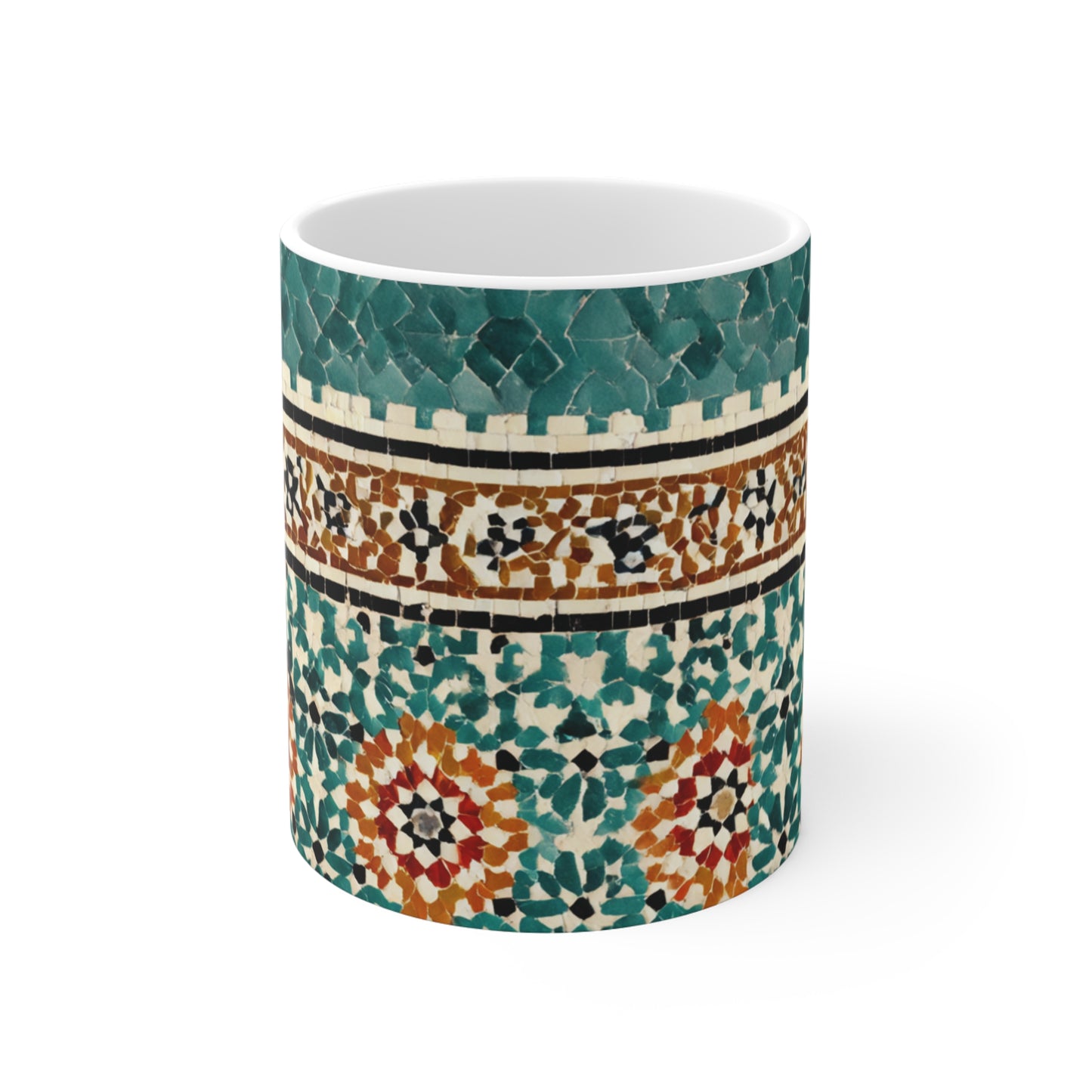 Mug L'Art des Mille Eclats - Design Zellige Artisanal - Ceramique Glossy 11oz