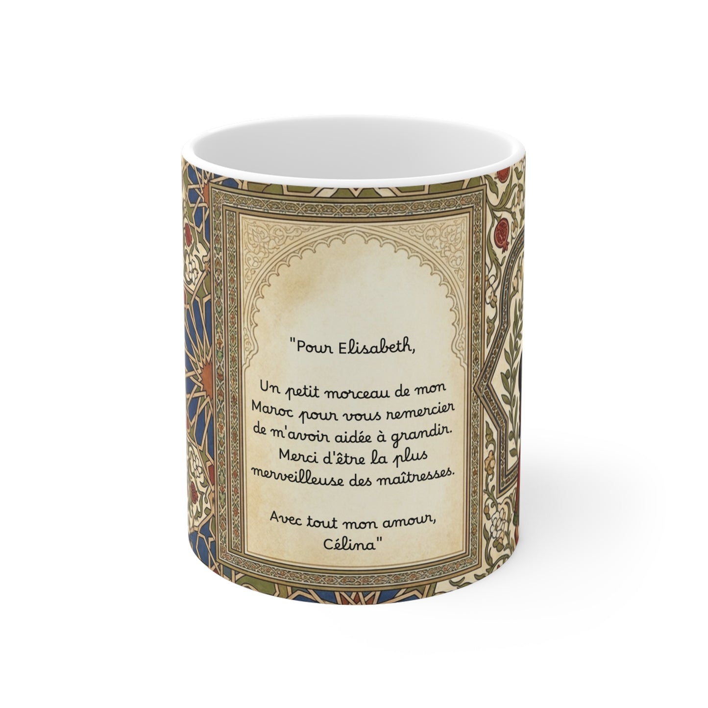 Mug Merci Ma Prof de Coeur céramique 11oz - vue principale - BigMugs