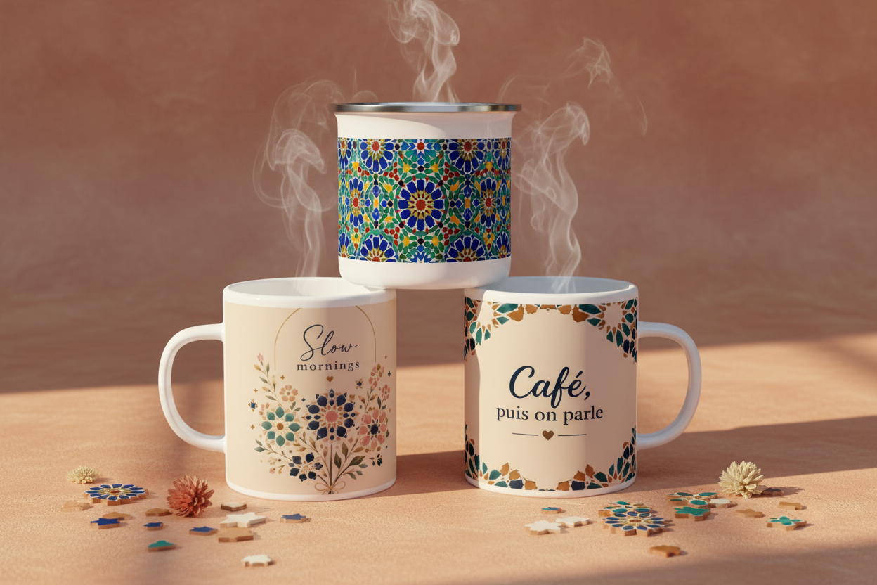 Trio Mugs Zellij
